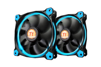 Thermaltake CL-F047-PL12BU-A Riing 12 (Blue) LED Fan, Twin Pack