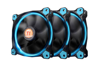 Thermaltake CL-F055-PL12BU-A Riing 12 (Blue) LED Fan, Triple Pack