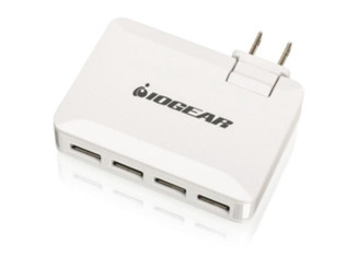 IOGEAR GPAW4U4 GearPower QuadSmart USB 4.2A Wall Charger