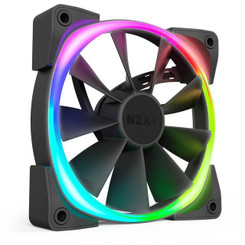 NZXT HF-2814C-D1 Aer RGB 2 Starter Kit D1 2x 140mm LED Case Fan with HUE 2 Controller