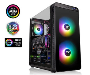 Thermaltake CA-1J7-00M1WN-04 View 37 ARGB Edition Mid-Tower Chassis