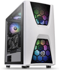 Thermaltake CA-1N5-00M6WN-00 Commander C34 Snow Dual 200MM ARGB Fans Tempered Glass ATX Mid-Tower Chassis