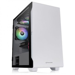 Thermaltake CA-1Q9-00S6WN-00 S100 Tempered Glass Snow Edition Micro Chassis
