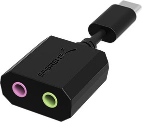 Sabrent AU-MMSC USB-C External Stereo Sound Adapter