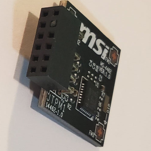PCパーツ MS-4462 MSI TPM Module 2.0 12-pin MSI TPM 2.0 Trusted Platform 12-Pin SPI Motherboard Module