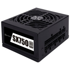 Silverstone  SST-SX750-PT 80 PLUS 750W Platinum Modular SFX ATX12V v2.4  92mm Fan Power Supply