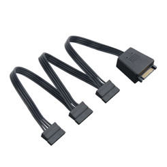 Silverstone SST-CP06-L Flexible One-to-Three SATA Power Connector w/ Capacitors