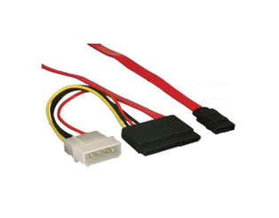 CB-SATA-SL67 Slimline SATA Cable with Serial ATA Female/Molex Power Connector