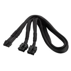 Silverstone SST-PP12-EPS (Black) 2 x EPS 8Pin (PSU) to 12Pin (GPU) Power Cable