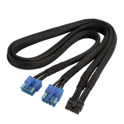Silverstone SST-PP12-PCIE (Black) 2 x PCIe 8Pin (PSU) to 12Pin (GPU) Power Cable