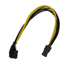 CBL-EPCI08VR-9 9inch 8Pin PCI-E Male to Female Low Profile Right-Angled Cable