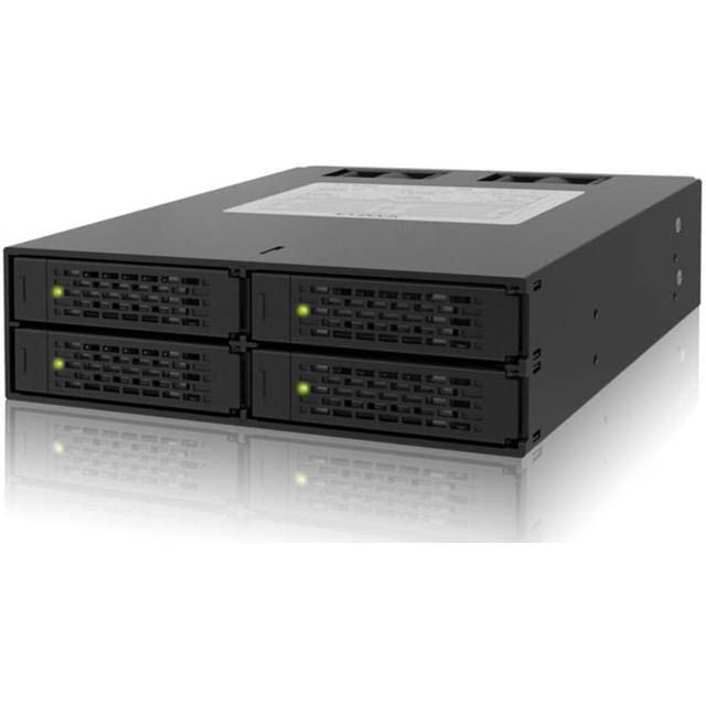 ToughArmor MB994SP-4SB-1 Full Metal 4 x 2.5" SAS/SATA HDD/SSD Hot-Swap Mobile Rack with Cooling Fan - Thumbnail 2