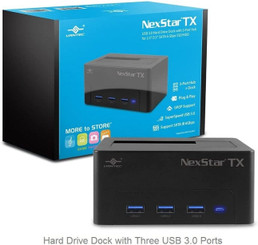 Vantec NST-D328S3H-BK NexStar TX USB 3.0 Hard Drive Dock w/ 3 x USB3.0 Port