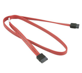 Supermicro  CBL-0044L 57.5cm SATA Straight to Straight Flat Cable, Red