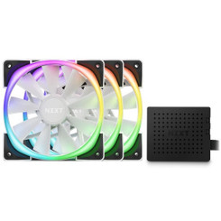 NZXT HF-2812C-TW Aer RGB 2 120mm  Matte White Case Fan (Triple Pack)