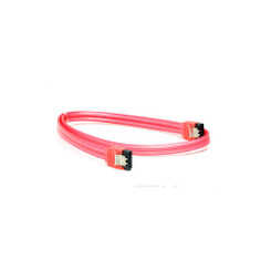 36inch SATA 3.0 6Gbs cable ,Straight to Straight, UV Red, Metal Latch