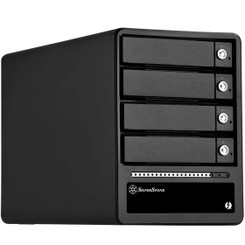 Silverstone SST-TS433-TB 4 Bay RAID 2.5/3.5inch SATA HDD/SSD Thunderbolt Enclosure
