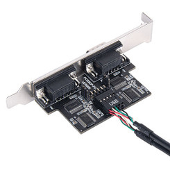 Silverstone SST-ECD01 Internal USB 2.0 to Dual RS232 Port Adapter