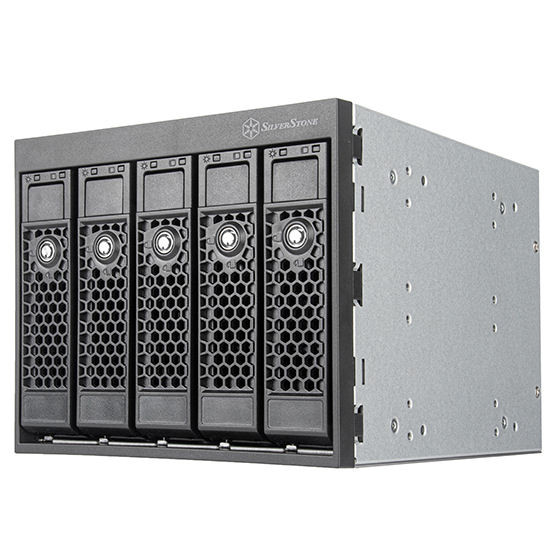 Silverstone SST-FS305-E 5 x 3.5inch SAS/SATA HDD/SSD 5.25inch Bay Trayless  Hot-Swap Cage