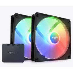 NZXT RF-C14DF-B1 (Black) F140 RGB Core Twin Pack with RGB Controller