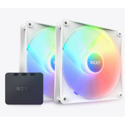 NZXT RF-C14DF-W1 (White) F140 RGB Core Twin Pack with RGB Controller