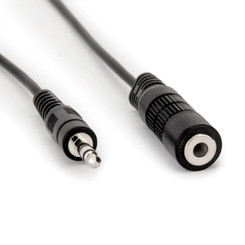 Rocstor Y10A223-B1 6ft Mini-Phone Stereo 3.5 mm M/F Premium Audio Cable