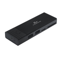 Kingwin KWI-EM201 USB-C 3.2 Gen 2 M.2 NVMe SSD Enclosure/USB Hub/Card Reader