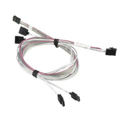 Supermicro CBL-SAST-0556 Internal MiniSAS HD to 4 SATA with Sideband 90/90/75/75/75cm Cable