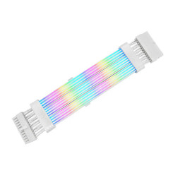 Thermaltake AC-081-CN6NAN-A1 Tt Mod 24 pin ARGB Snow Cable, Illuminated Extension Cable