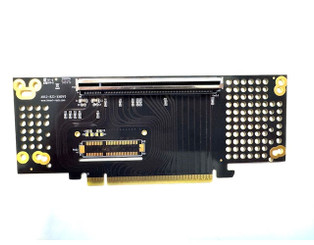 RC2-833-X160V5 Gen5 2U PCIe x16 , x16 Right-Angled Female on top to Board Slot6 Fixed Riser Card