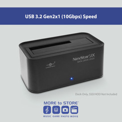 Vantec NST-D158C3-BK  NexStar JX, USB 3.2 Gen2x1, USB C, Single Bay Storage Dock