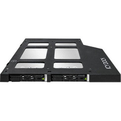 ICY DOCK MB852M2PO-B ToughArmor Dual Bay M.2 NVMe SSD Mobile Rack for Ultra Slim ODD Bay