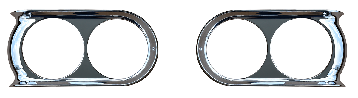 1960-66 GMC headlight bezel set