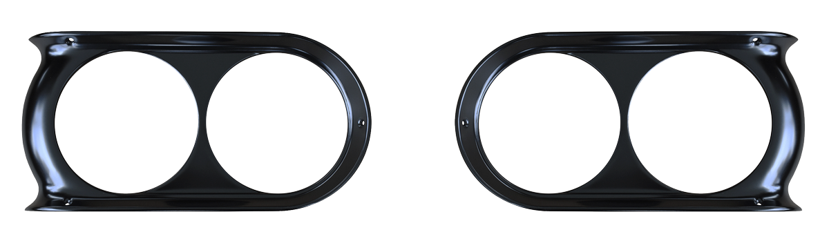 1960-66 GMC Truck headlight bezel set 