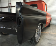 Nsane HotRodz is offering a limited run on the 1963-1966 Chevy Truck Steel Floor Fleet Side Short Bed Kits! These bed kits include :
2 BEDSIDES
FRONT BED PANEL
CHEVROLET STAMPED TAILGATE
2 WHEEL TUBS
2 TAILGATE TRUNIONS
2 PIVOT BOLTS
STEEL BED FLOOR 
STAINLESS BOLT KIT
This bed kit will fit 60-62 Chevrolet and GMC trucks with different cross sills. Please specify when ordering!!