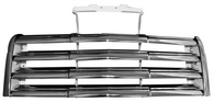 This chrome grille assembly fits 1947-1953 GMC Pickup Trucks.
