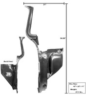 This inner and outer kick panel asssembly, A pillar frame, fits 1955-59 Chevrolet and GMC trucks