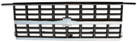 This chrome and silver grille fits 1988-1991 Chevrolet Blazers, R/V Series trucks, and Suburbans with dual headlights


