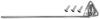 This chrome drivers side sun visor bracket fits 1960-66 Chevrolet and GMC pickup trucks.
