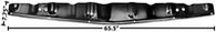 This bumper filler fits 1969-72 Chevrolet and GMC trucks.