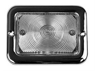 This clear, 12v park lamp assembly fits Chevrolet and GMC trucks.
