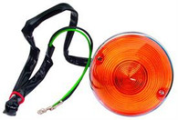 This amber, 12V park lamp assembly fits 1955-57 Chevrolet and GMC trucks.
