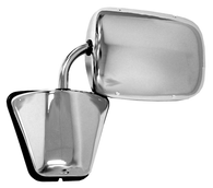 This door mirror (chrome) fits 1973-1987 Chevrolet and GMC Pickups and Blazers