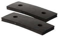 These GMC radiator support mounting pads fit 1955-1957 GMC Pickup Trucks and Suburbans