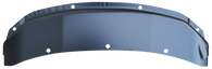 This GMC upper shroud (bolts to hood latch panel) fits 1947-1955 GMC pickups and Suburbans