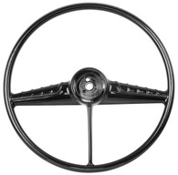 This black steering wheel fits 1954-56 Chevrolet and GMC trucks