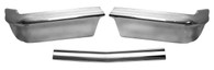 This 3 piece front bumper fits 1962 Chevrolet Impalas.