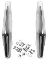 This 2 piece bumper guard set fits 1962 Chevrolet Impalas.