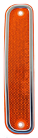 This front side marker with trim, LH=RH, fits 1973-1980 Chevrolet and GMC Pickup Truck, Suburban, and Blazer.