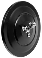 This 5" ribbed back, round exterior mirror is black and fits 1947-72 Chevrolet and GMC trucks.
